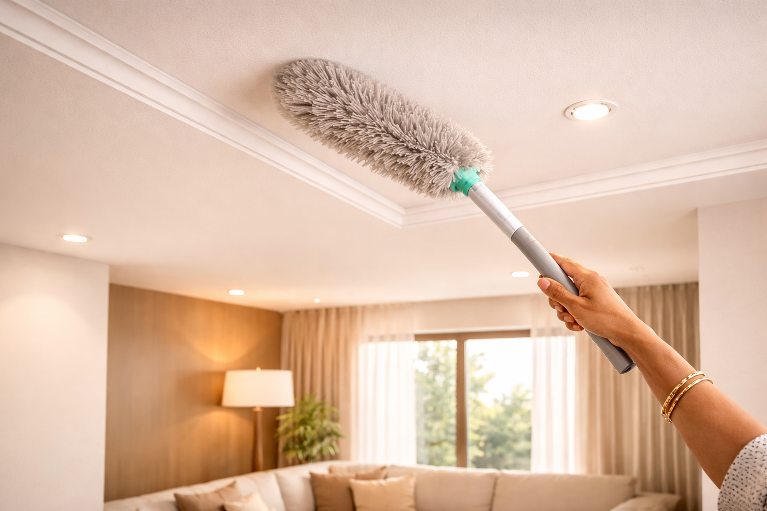 Well-maintained false ceiling in Bangalore home — Elysian False Ceiling maintenance guide