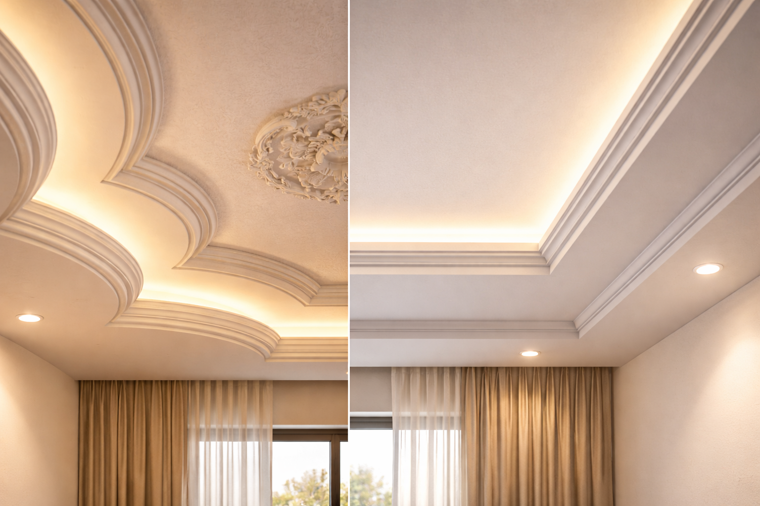 POP and gypsum false ceiling comparison — Elysian False Ceiling Bangalore