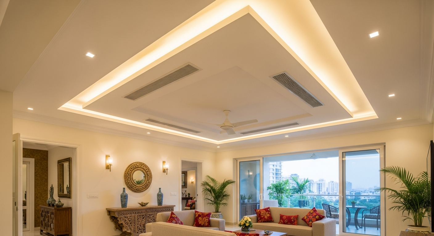 Completed false ceiling and partition projects across Bangalore — Elysian False Ceiling